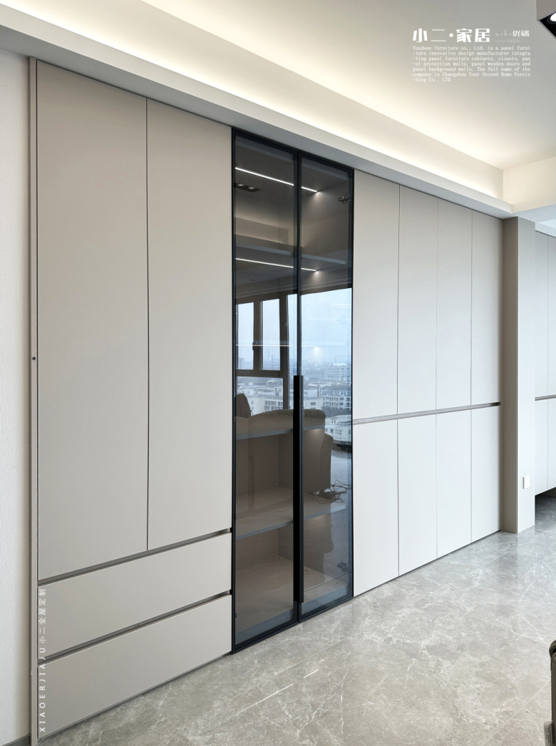 【小二家居1898 全屋定制】華潤中吳府 現(xiàn)代簡約-櫥柜衣柜定制家具 生產(chǎn)流程跟進